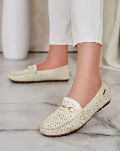 Clearance Ażurowe mokasyny damskie Mill Półbuty|Mokasyny Na Płaskiej Podeszwie