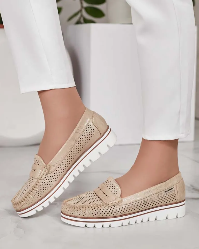 Hot Ażurowe mokasyny damskie Leteller Półbuty|Mokasyny Na Płaskiej Podeszwie