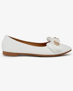 Clearance Baleriny damskie w szpic z kokardką Retripo Baleriny Klasyczne