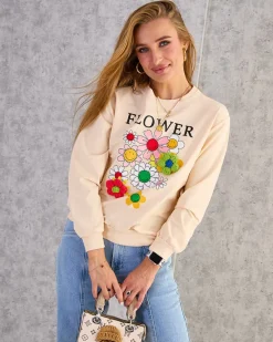 Best Bawełniana cienka bluza damska z printem Bluzy