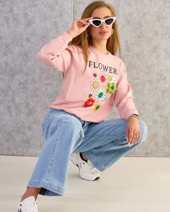 Best Bawełniana cienka bluza damska z printem Bluzy