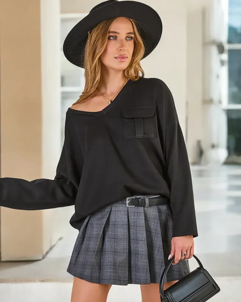 Best Bawełniana cienka bluza damska Bluzy