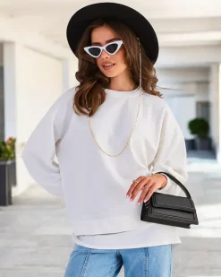 Clearance Bawełniana cienka bluza damska Bluzy