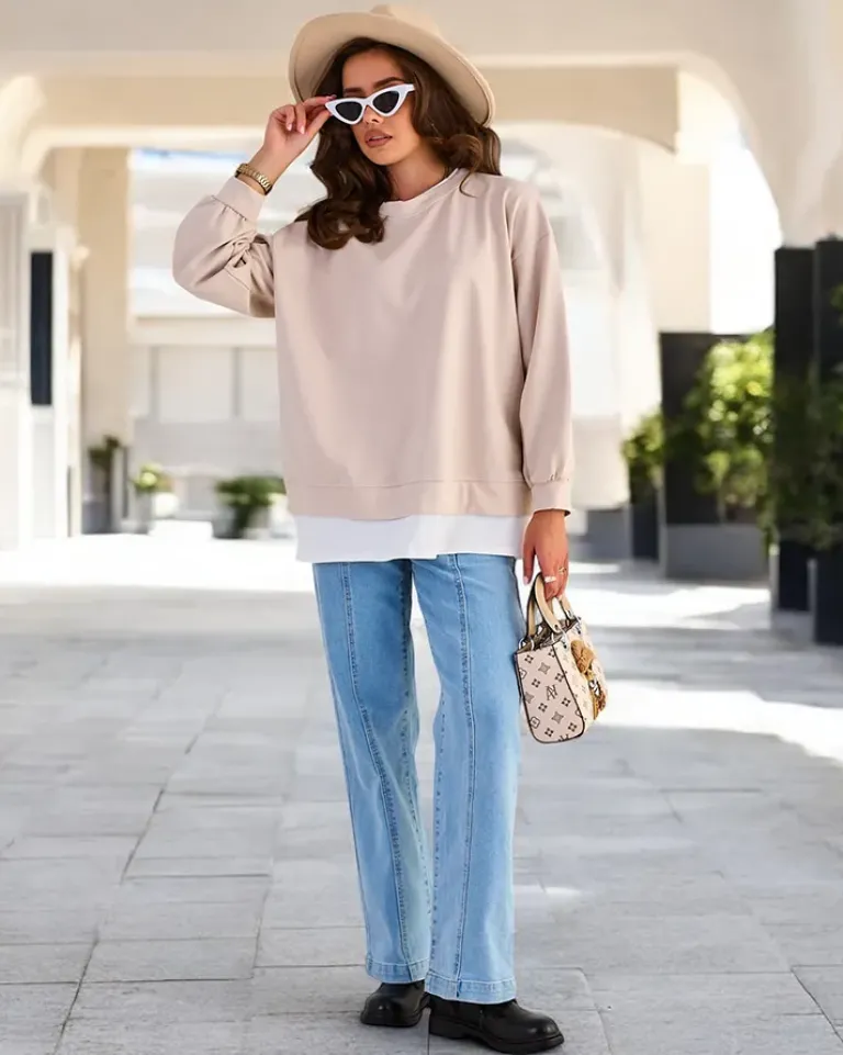 Best Bawełniana cienka bluza damska Bluzy