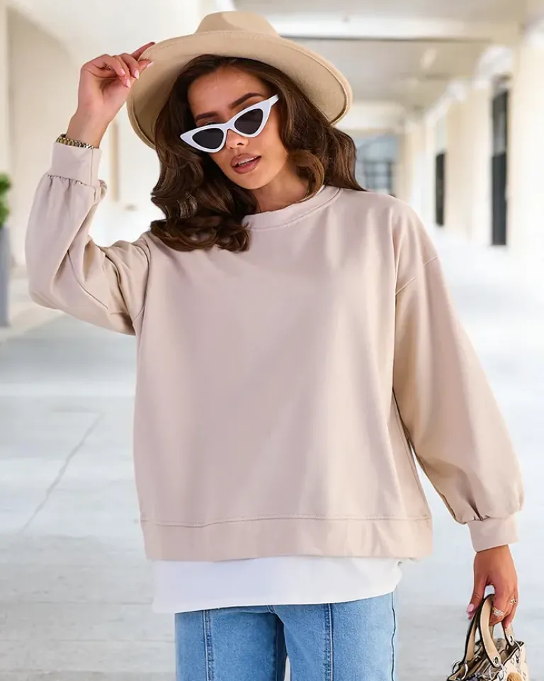 Best Bawełniana cienka bluza damska Bluzy