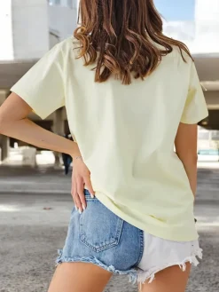 Best Bawełniana damska bluzka z nadrukiem Bluzki / Koszule / Koszulki