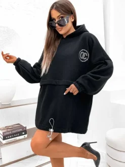 New Bawełniana damska sukienka mini typu bluza Bluzy