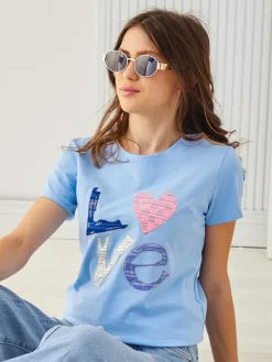 Online Bawełniana damska bluzka Bluzki / Koszule / Koszulki