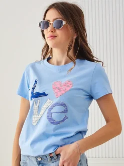 Online Bawełniana damska bluzka Bluzki / Koszule / Koszulki