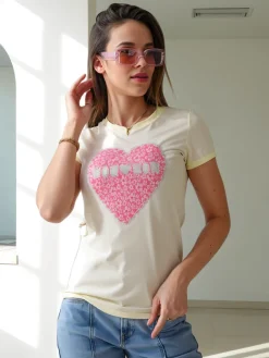 Online Bawełniana damska bluzka Bluzki / Koszule / Koszulki