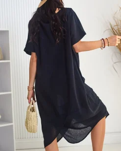 Online Bawełniana damska sukienka oversize Plus Size