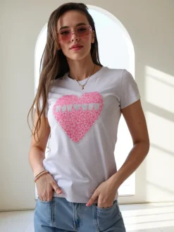 Outlet Bawełniana damska bluzka Bluzki / Koszule / Koszulki