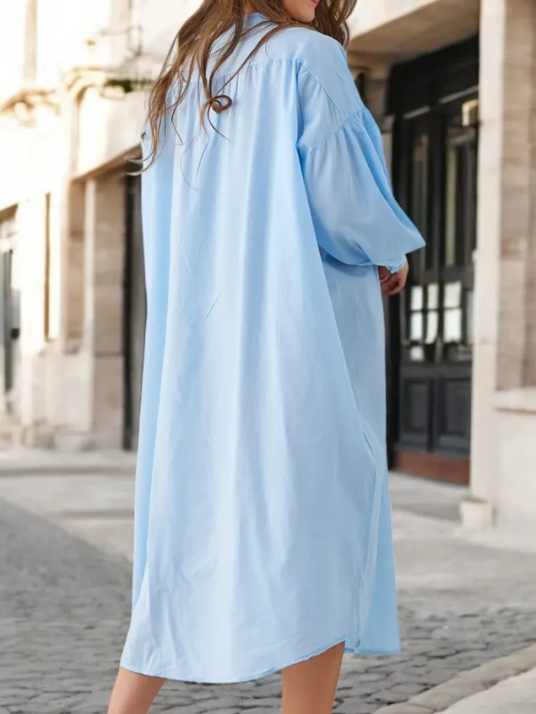 New Bawełniana długa damska koszula a'la sukienka Bluzki / Koszule / Koszulki