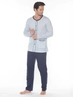 Outlet Bawełniana męska piżama Piżamy