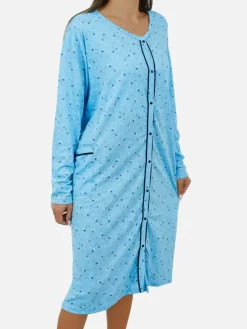 New Bawełniana nocna koszula damska z printem PLUS SIZE Piżamy|Plus Size