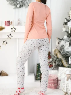 Best Bawełniana piżama damska z kotkiem Piżamy