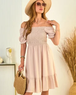 Sale Bawełniana sukienka damska mini a'la hiszpanka Sukienki Letnie|Sukienki Krótkie