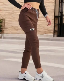 Best Bawełniane damskie materiałowe spodnie typu bojówki Spodnie Cargo|Spodnie Materiałowe