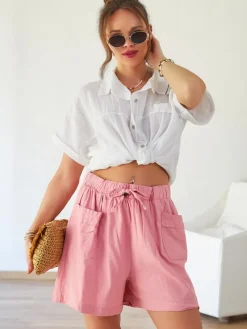 Bawełniane krótkie spodenki damskie Szorty|Krótkie Spodenki