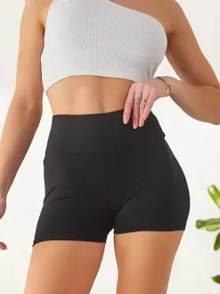 Clearance Bawełniane krótkie spodenki damskie sportowe legginsy Szorty|Krótkie Spodenki