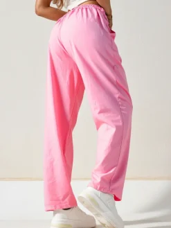 Bawełniane proste spodnie damskie materiałowe Spodnie Materiałowe