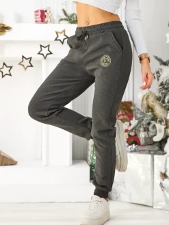 Outlet Bawełniane spodnie dresowe damskie Spodnie Dresowe