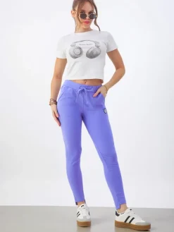 Outlet Bawełniane spodnie dresowe damskie Spodnie Dresowe