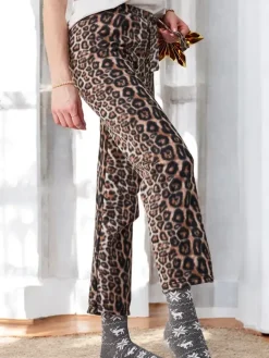 Hot Bawełniane świąteczne spodnie damskie od piżamy w kratę Spodnie Materiałowe|Piżamy