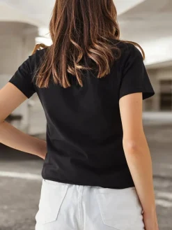 Outlet Bawełniany damski t-shirt Bunny Say Be Real Bluzki / Koszule / Koszulki