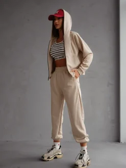 Bawełniany damski komplet dresowy Damskie Komplety Damskie