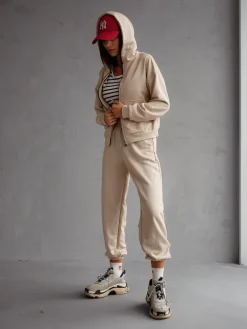 Bawełniany damski komplet dresowy Damskie Komplety Damskie