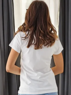 New Bawełniany damski t-shirt STARS Bluzki / Koszule / Koszulki