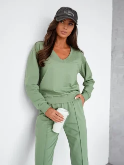 Best Bawełniany damski komplet casualowy Damskie Komplety Damskie