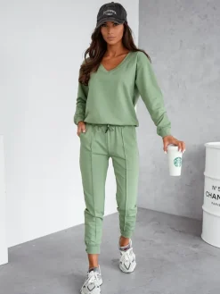 Best Bawełniany damski komplet casualowy Damskie Komplety Damskie