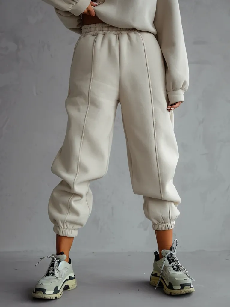 New Bawełniany damski komplet dresowy Damskie Komplety Damskie