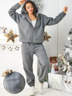 Clearance Bawełniany damski komplet dresowy Damskie Komplety Damskie