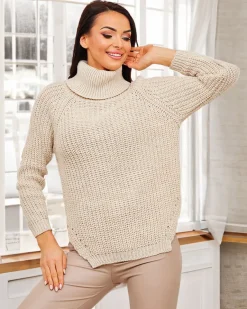 Best damski sweter z golfem Swetry