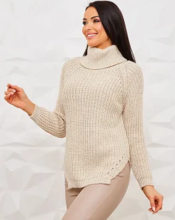 Best damski sweter z golfem Swetry