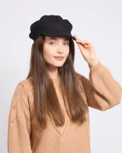 Outlet Beret damski z daszkiem Damskie Czapki I Kapelusze