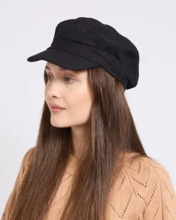 Outlet Beret damski z daszkiem Damskie Czapki I Kapelusze
