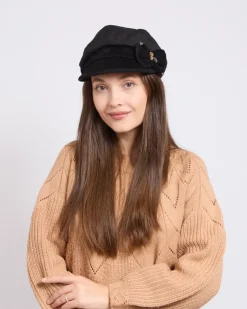 Best Beret damski z kokardką Damskie Czapki I Kapelusze