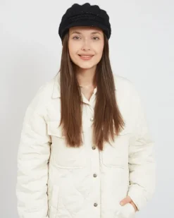 Outlet Beret damski z daszkiem Damskie Czapki I Kapelusze