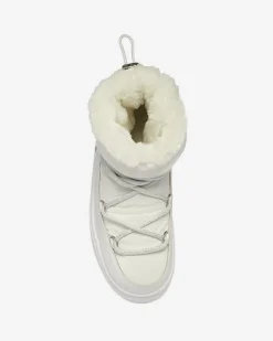 Białe dziecięce wsuwane buty a'la śniegowce Asifa Dziewczęce