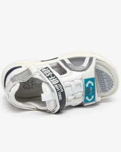 Best Białe sandały dziecięce na rzepy Wukapi Dziewczęce