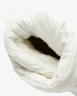 Discount Białe wsuwane śniegowce damskie Maderta Śniegowce|Botki Z Grubym Ociepleniem