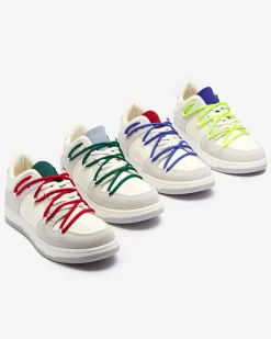 Hot Biało - szare sportowe sneakersy damskie z mi sznurówkami Olierinc Damskie Sneakersy