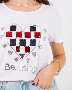 Hot damski t-shirt z printem Bluzki / Koszule / Koszulki