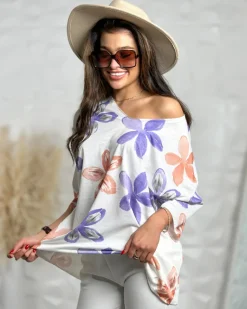 Discount Bluzka damska z printem Bluzki / Koszule / Koszulki