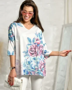 New Bluzka damska z printem Bluzki / Koszule / Koszulki