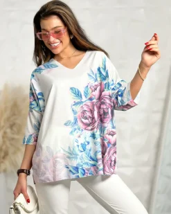 New Bluzka damska z printem Bluzki / Koszule / Koszulki